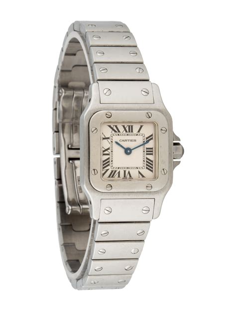 cartier santos watch woman|cartier santos small size.